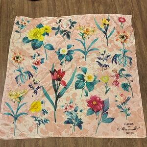 Floral Print Square Scarf